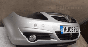 Zderzak przód przedni do opel corsa d Z157 halogeny srebrny 4