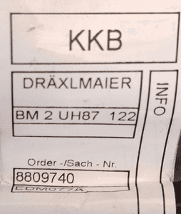 BMW OE Wiązka czujników PDC 8809740 2