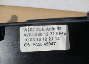 Wyświetlacz navi schowek mercedes W204 A2048205497 5
