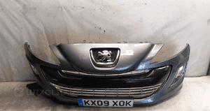Zderzak przód przedni peugeot 308 kth szary grafitowy halogeny 1