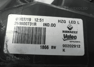 Renault koleos ii led pure vision lampa przednia lewa 9