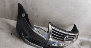 Zderzak przód przedni vw volkswagen touran lift fl LD7X szary grafitowy spryskiwacze lamp xenon 4
