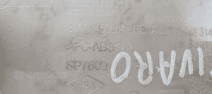 Lampka podsufitki oświetlenie kabiny wyświetlacz Opel Vivaro B 93450664 739483145R 6