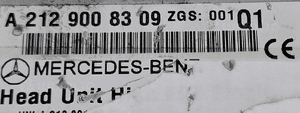 Mercedes-Benz W212 Radio Nawigacja Multimedia NR-212 High ECE A2129008309 3