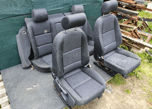 Fotele Fotel Kanapa Skladana Welur Czarny Soul Audi A4 B6 Sedan Kombi 2
