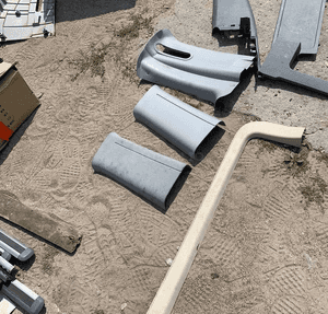 VITO VIANO 639 tapicerka klapy osłona plastik boczek słupek próg ramka plastik osłona 6