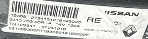 Alternator renault dacia 231005300R org fv 3