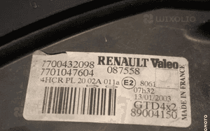 Lampa lewa przednia Renault Scenic I Lift Europa 1999-2003 7700432098 4