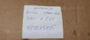 Wiązka instalacja świec żarowych BMW I E87 2.0D 7802158 7802157 9