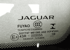 Jaguar xf X260 kombi szyba drzwi prawy tył trójkąt 10