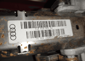 Audi Q7 4L 3.0TDI A6 C6 kolumna kierownicza sztyca rygiel oryginał bdb 9