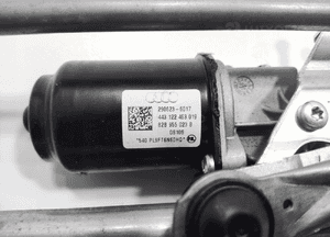 Mechanizm wycieraczek silniczek audi A1 ii 82A 82B955119B 82B955023B 19-24 4
