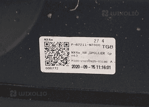 Hyundai tucson iv 4 2021- spoiler dokładka klapy tył tylna lotka oryginał kompletna 11
