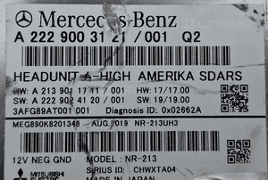 Mercedes Radio Nawigacja Multimedia NR-213 HIGH AMERIKA SDARS A2229003121 5