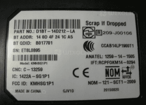 MODUŁ BLUETOOTH FORD FIESTA MK7 D1BT-14D212-LA 4