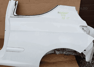 Błotnik lewy tył tylny ćwiartka Peugeot 308 T7 3D HB 4