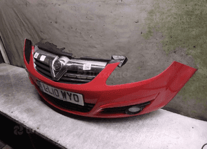 Zderzak przód przedni do opel corsa d Z547 czerwony 3