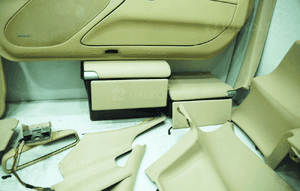 Fotele fotel tapicerka drodek schowek kpl beige 205A mercedes sl R230 13