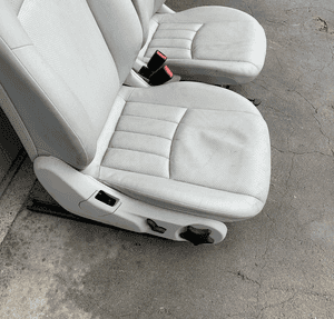 MERCEDES C 203 fotel PRAWY szara skóra idealne jak nowy 3