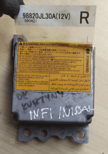 INFINITI G37  moduł sensor poduszek airbag   98820JL30A 1