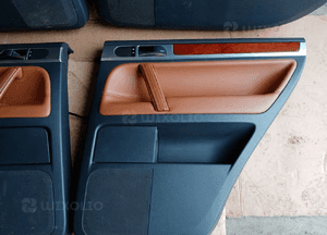 Fotele komplet kanapa boczki skóra ruda elektryczne VW Touareg 7L 23