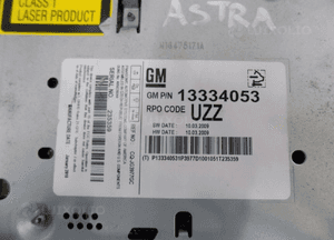 Opel astra j 2009-2012 radio cd 13334053 4
