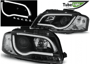 LAMPY REFLEKTORY DO AUDI A3 8P 8PA Od 2003 do 2008 Roku LED TUBE + ŻARÓWKI 1