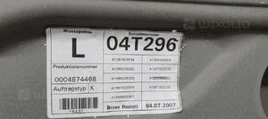 Mechanizm podnośnik szyby lewy przód Mercedes W245 A1697202979 5