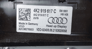 Head up wyświetlacz audi A6 C8 2018- 4K2919617C 5