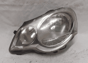 Przod przednia lampa lewa volkswagen polo 9N3 1