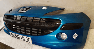 Zderzak przód przedni do peugeot 207 halogeny kmf kmfd niebieski 3