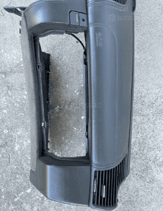 mercedes cl 215 konsola skóra kokpit skórzany deska przeszycia 11