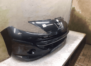 Zderzak przód przedni peugeot 207 exl exld czarny halogeny 3