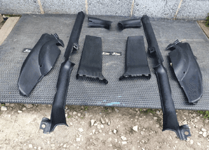 Osłona Progu Słupka Plastik Nakładka Tapicerka Czarne Seat Leon I 1 Toledo II 2 2