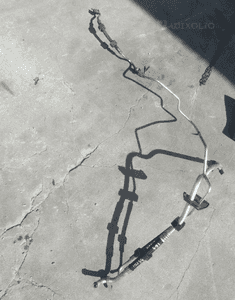 MERCEDES  ml gl 164 przewody klimatyzacji tylnej przewód 1