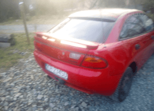 Mazda 323f ba 94-98 Szyba boczna drzwi tylna przenia tył 5