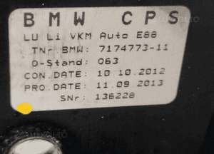 ZAWIAS SIŁOWNIK Dachu lewy BMW E88 Cabrio Kabrio 6