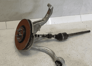 JAGUAR I-PACE X590 ZWROTNICA PRAWY PRZÓD PRZEDNIA WAHACZ BANAN TARCZA HAMULCOWA PÓŁOŚ KOMPLET ORYGINAŁ 8