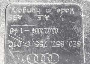 Audi A4 B6 zapinka pasa prawy przód 8E0857755C 3