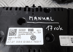 ZESTAW STARTOWY VW GOLF VII MANUAL 2017 2