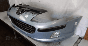 Zderzak przód przedni peugeot 407 eylc eyl błękitny halogeny 3