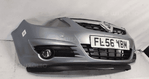 Zderzak przód przedni do opel corsa d halogeny Z163 szary 4