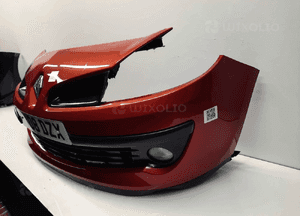 ^ ZDERZAK PRZÓD PRZEDNI RENAULT CLIO 3 III TEB76 BORDO BORDOWY HALOGENY 3