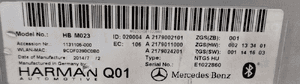 Mercedes-Benz S W222 Radio Nawigacja Multimedia NTG5 HARMAN A2179002101 4