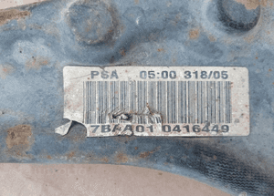 Wahacz lewy przód przedni Peugeot 407 6