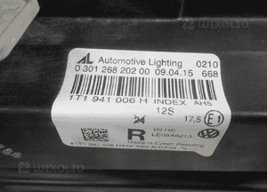 Lampa przednia przód prawa vw touran i lift 1T1941006H 2010-2015 19