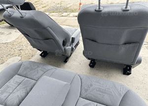 MERCEDES E 210  boczki tapicerki fotel fotele podgrzewane elegance jasne 17