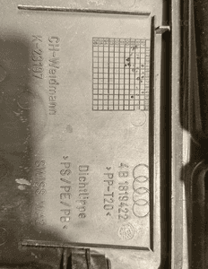 Podszybie kompletne 4B1819417B audi A6 C5 lift 4