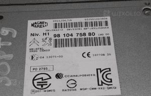 Nawigacja radio wyświetlacz PEUGEOT 308 T9   9810475880 / 9811486280 7