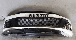 Zderzak przód przedni vw volkswagen scirocco halogeny LB9A biały do malowania i naprawy ! 1